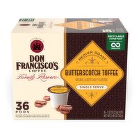 Don Franciscos Butterscotch Toffee Pods - 36 Each