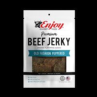 Enjoy Beef Jerky, Old Fashioned Pepper, Premium - 8 Ounce