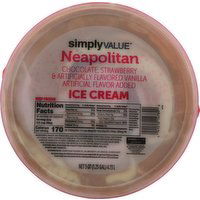 Simply Value Neapolitan Ice Cream 4 qt