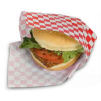 Red Check Grease Resistant Pper Wrp & Basket Liner - 1000 Each