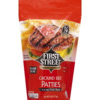  First Street Beef, Ground, 80/20, Patties - 5 Pound