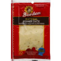 Borden Cheese, Slices, Pepper Jack, 6 Ounce