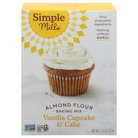 Simple Mills Baking Mix, Vanilla Cupcake & Cake, Almond Flour - 11.5 Ounce