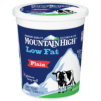 Mountain High Yogurt, Lowfat, Plain, 1% Milkfat, 32 Ounce