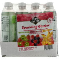 First Street Sparkling Glacier, Assorted, 12 Each