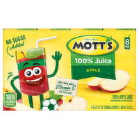 Mott's 100% Juice, Apple, 8 Pack - 8 Each