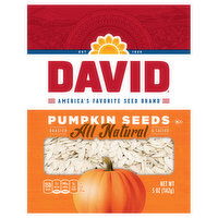 David Pumpkin Seeds, Roasted & Salted, All Natural - 5 Ounce