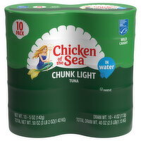 Chicken of the Sea Chunk Light Tuna In Water 10 - 5 oz Cans - 10 Each