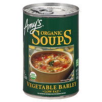 Amy's Soups, Low Fat, Organic, Vegetable Barley - 14.1 Ounce