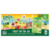 GoGo Squeez Applesauce, Fruit on the Go, Tropical Pack, Family Size - 20 Each