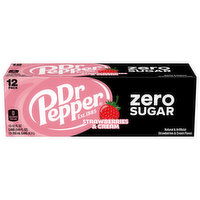 Dr Pepper Zero Sugar Strawberries & Cream Soda