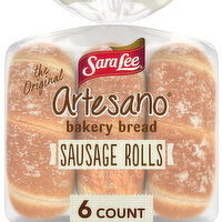 Sara Lee Plain Sausage Rolls, 6 count, 15 oz - 6 Each