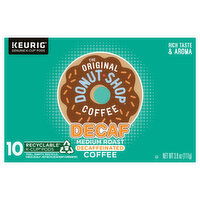 The Original Donut Shop Coffee, Medium Roast, Decaf, K-Cup Pods - 10 Each