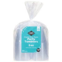 First Street Party Tumblers, Plastic, Crystal Clear, 5 Ounce - 100 Each