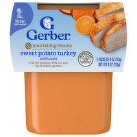 Gerber Sitter 2nd Foods Nourishing Blends Sweet Potato Turkey with Oats
