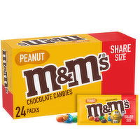 M&M'S Chocolate Candies, Peanut, Share Size, 24 Each