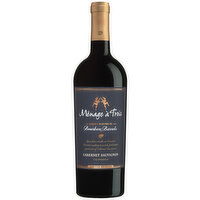 Menage a Trois Aged 3 Months in Bourbon Barrels Limited Release Cabernet Sauvignon California Red Wine - 750 Millilitre