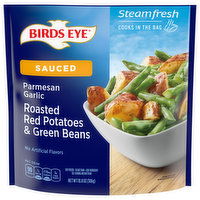 Birds Eye Steamfresh Sauced Parmesan Garlic Roasted Red Potatoe Frozen Vegetabless and Green Beans - 10.8 Ounce