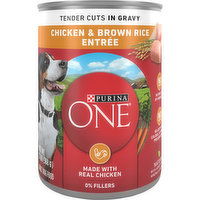 Purina One Purina ONE Tender Cuts in Wet Dog Food Gravy Chicken and Brown Rice Entree - 13 Ounce