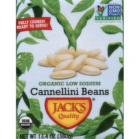 Jacks Quality Cannellini Beans, Organic, Low Sodium - 13.4 Ounce