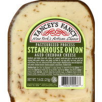 Yancey's Fancy Cheese, Pasteurized Process, Steakhouse Onion Aged Cheddar - 7.6 Ounce