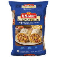 El Monterey Burritos, Shredded Steak, Cheese & Rice - 12 Each