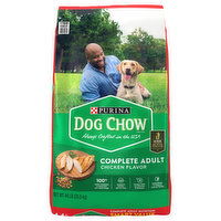 Dog Chow Dog Food, Chicken Flavor, Complete Adult, Smart Value - 44 Pound