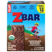 Zbar Soft-Baked Chocolate Brownie Energy Snack Bars Family Pack - 12 Each