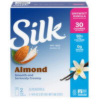Silk Almondmilk, Unsweet Vanilla - 2 Each