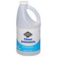 First Street All Purpose Cleaner, Clear Ammonia - 2 Quart