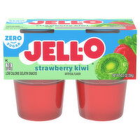 Jell-O Zero Sugar Low Calorie Strawberry Kiwi Gelatin Snacks - 12.5 Ounce