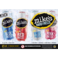 Mike's Malt Beverage, Premium, Blue/Red/White/Pink - 12 Each