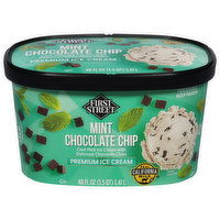 First Street Ice Cream, Premium, Mint Chocolate Chip