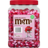 M&M's Show your Valentine a choco-lot of love this Valentine’s Day with M&M’S Milk Chocolate Valentines Day Candy Gift Jar. Share the taste of real milk chocolate covered in crunchy Valentine's Day themed candy shells., 66.274 Ounce