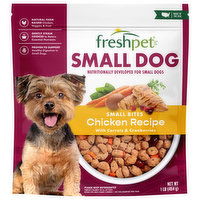 Freshpet Dog Food, Chicken Recipe with Carrots & Cranberries, Bite Size, Small Dog - 16 Ounce