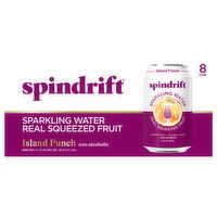 Spindrift Sparkling Water, Island Punch, Unsweetened - 8 Each