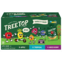 Tree Top Apple/Tropical/Mixed Berry Apple Sauce Variety Pack - 20 Each