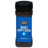 First Street Poppy Seeds, Whole - 14 Ounce