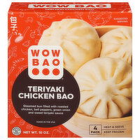Wow Bao Bao, Teriyaki Chicken, 4 Pack - 4 Each