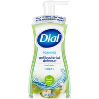 Dial Dial Antibacterial Defense Foaming Hand Soap Refill, Kills 99.99% of Bacteria* & Leaves Skin Feeling Soft, #1 Dr Recommended Brand**, Vegan Formula, With Aloe, Fresh Pear Scent, 7.5 Fl Oz (Pack of 6) - 7.5 Fluid ounce