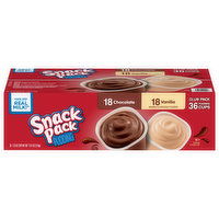 Snack Pack Pudding, Chocolate/Vanilla, Club Pack - 36 Each