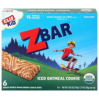 Zbar Energy Snack Bars, Iced Oatmeal Cookie, 6 Each