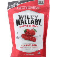 Wiley Wallaby Licorice, Classic Red, Soft & Chewy, Family Size! - 24 Ounce