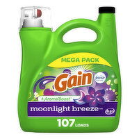 Gain Liquid Laundry Detergent, Moonlight Breeze, 107 Loads, 154 oz - 144 Ounce