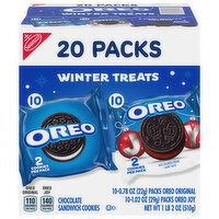 Oreo Winter Treats Chocolate Sandwich Cookies - 20 Each
