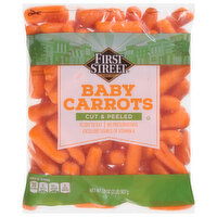 First Street Baby Carrots, Cut & Peeled, 32 Ounce