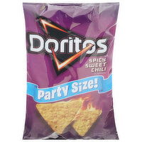 Doritos Tortilla Chips, Spicy Sweet Chili Flavored, Party Size! - 14.5 Ounce