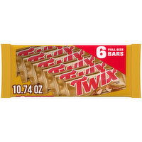 Twix TWIX Caramel Chocolate Cookie Candy Bar Bulk Pack, 10.74 oz (Pack of 6) - 10.74 Ounce