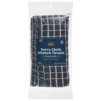 First Street Kitchen Towels, Terry Cloth, Black