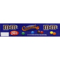 M&M'S Chocolate Candies, Caramel, 24 Packs, 24 Each